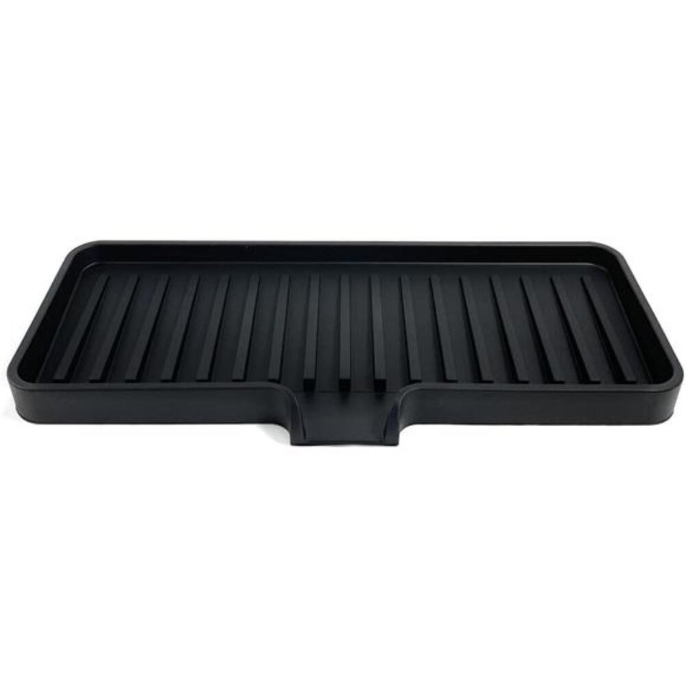 Happitasa Silicone Soap Dish Tray and Sponge Holder with Drain Chute | Bathroom